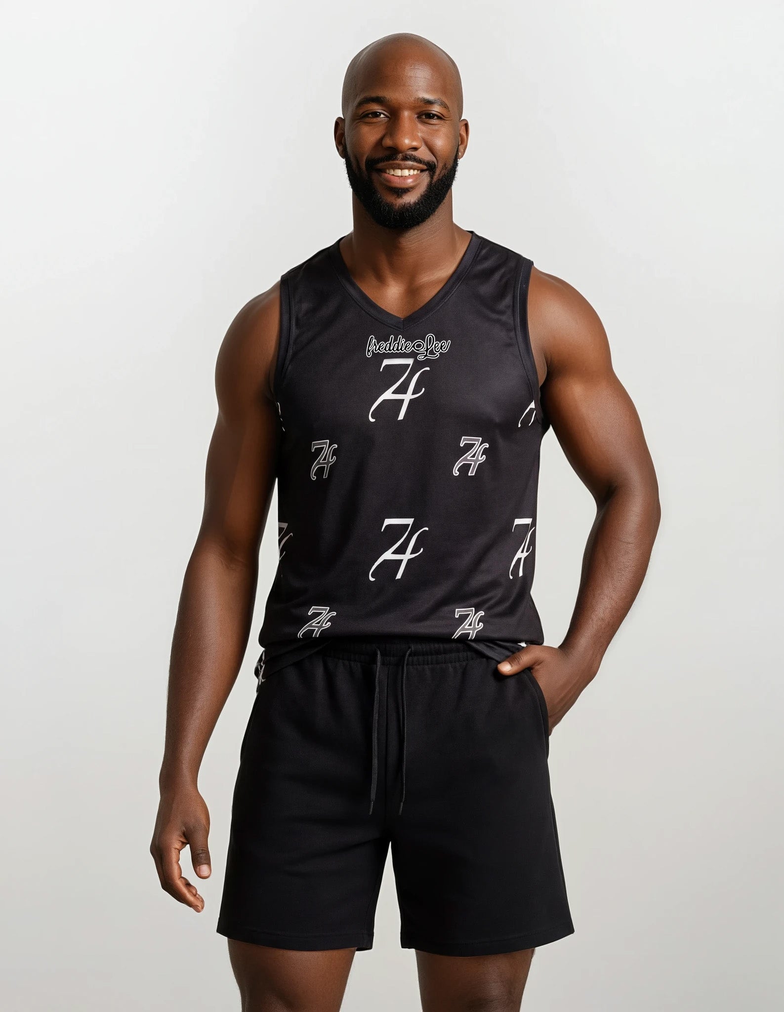 Signature Basketball Tank-Black