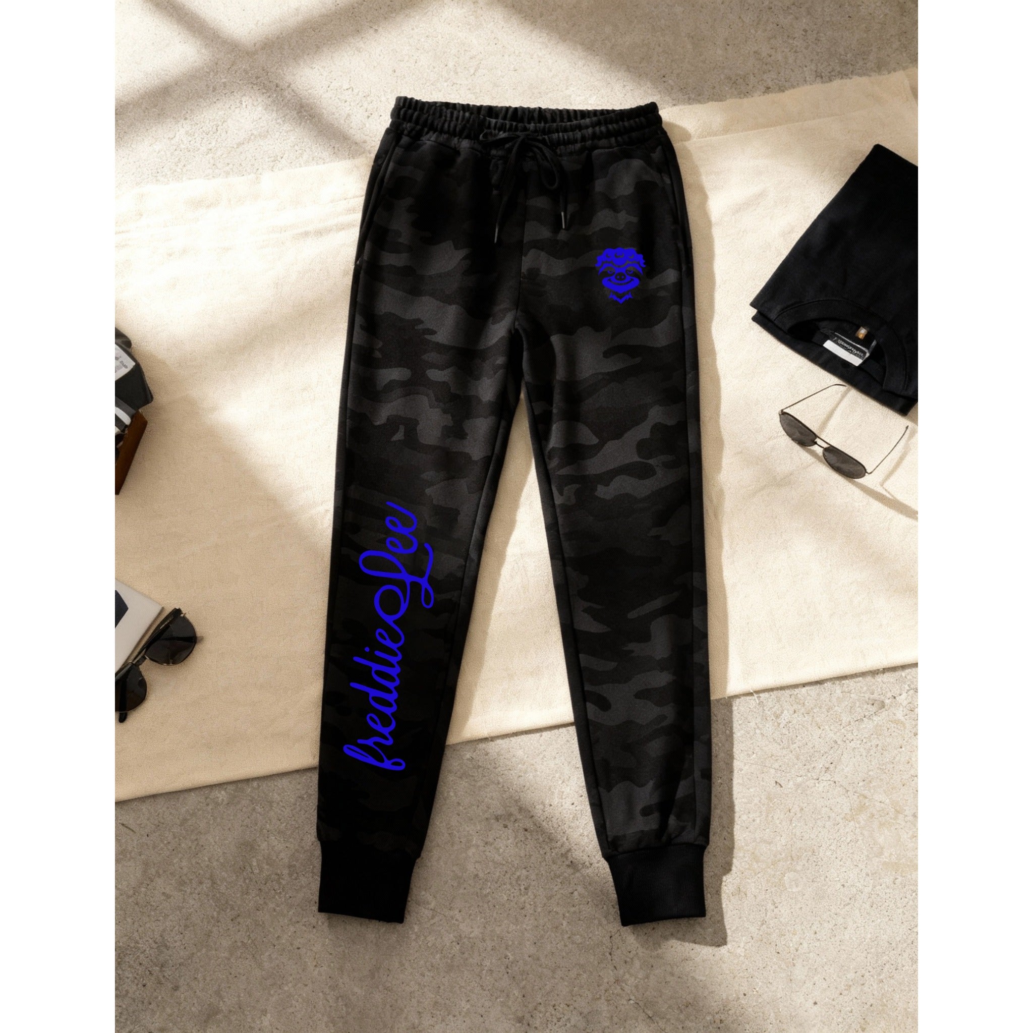 Woodland Blackout Joggers - Sloth Blue