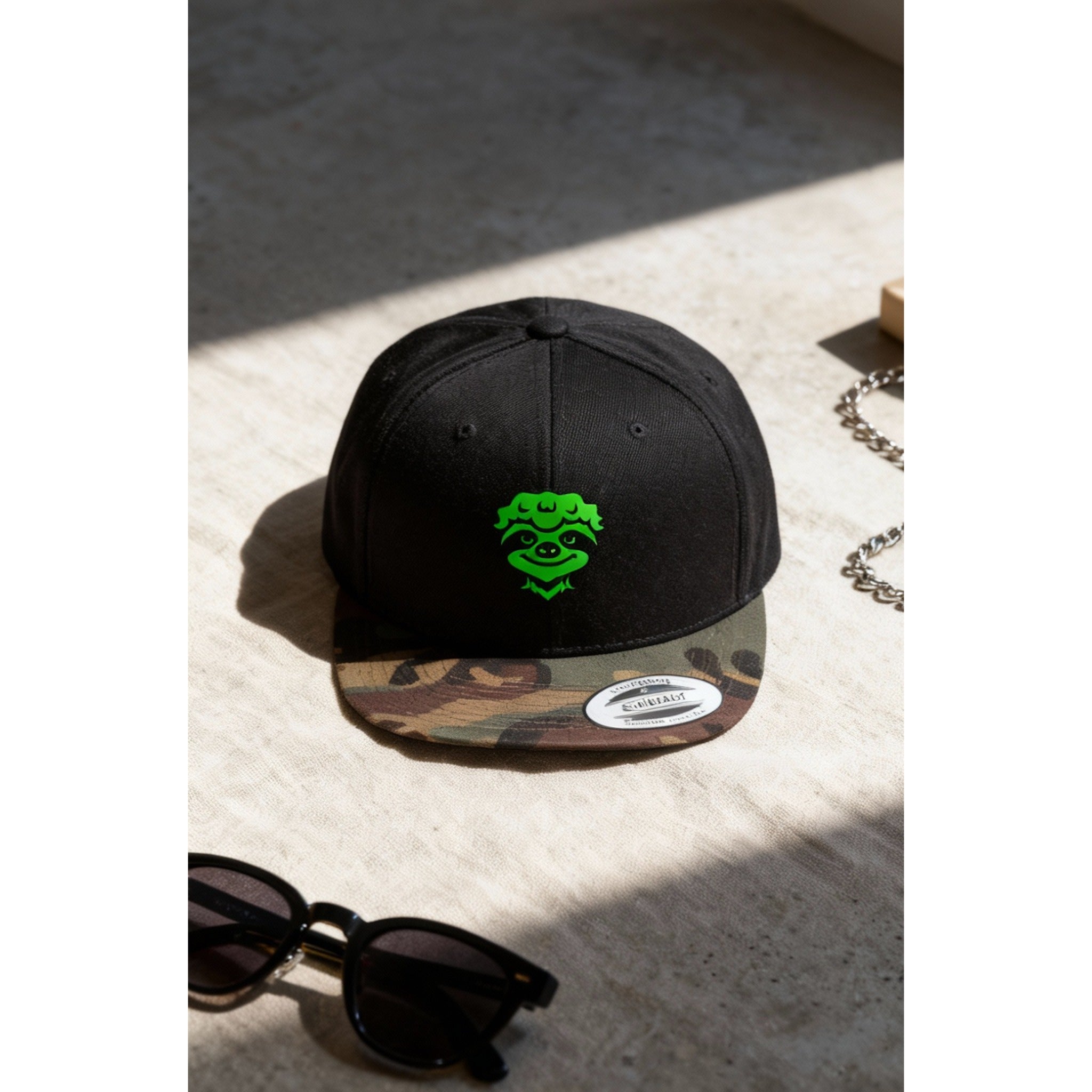 Woodland Snapback - Sloth Lime