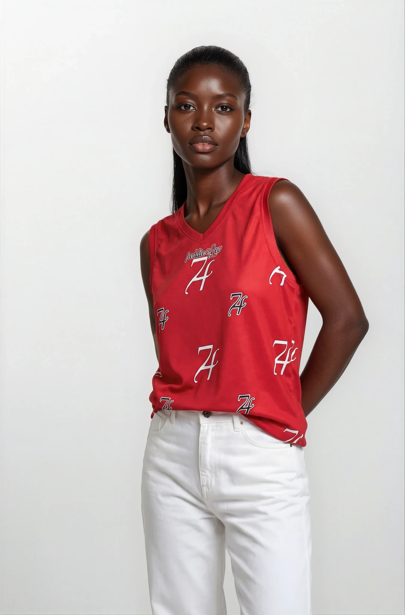 Signature Basketball Tank-Red