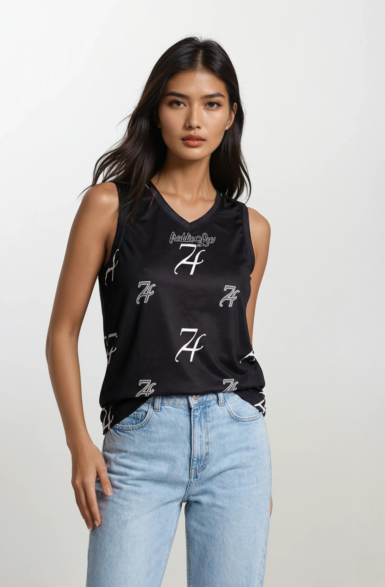 Signature Basketball Tank- Black