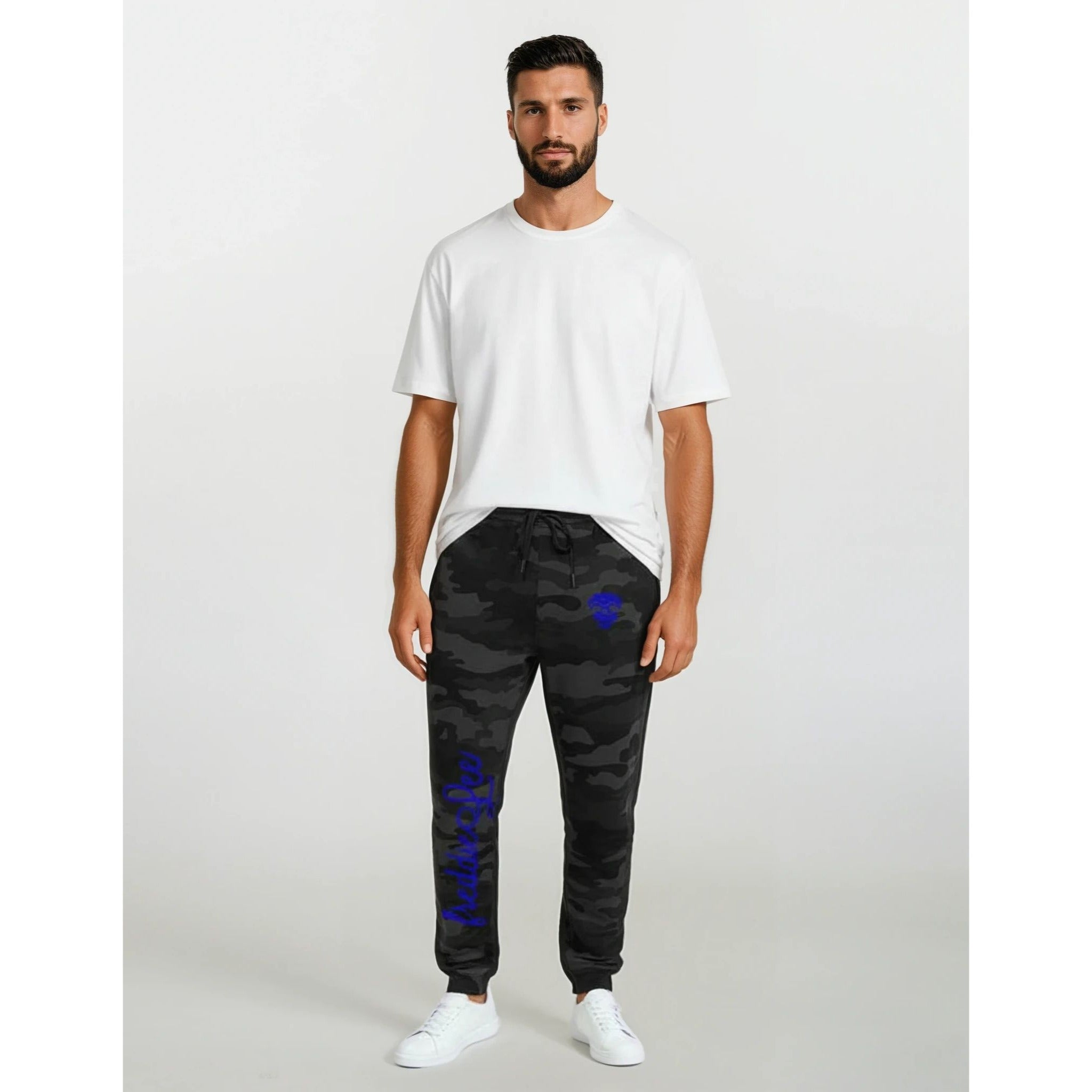 Woodland Blackout Joggers - Sloth Blue