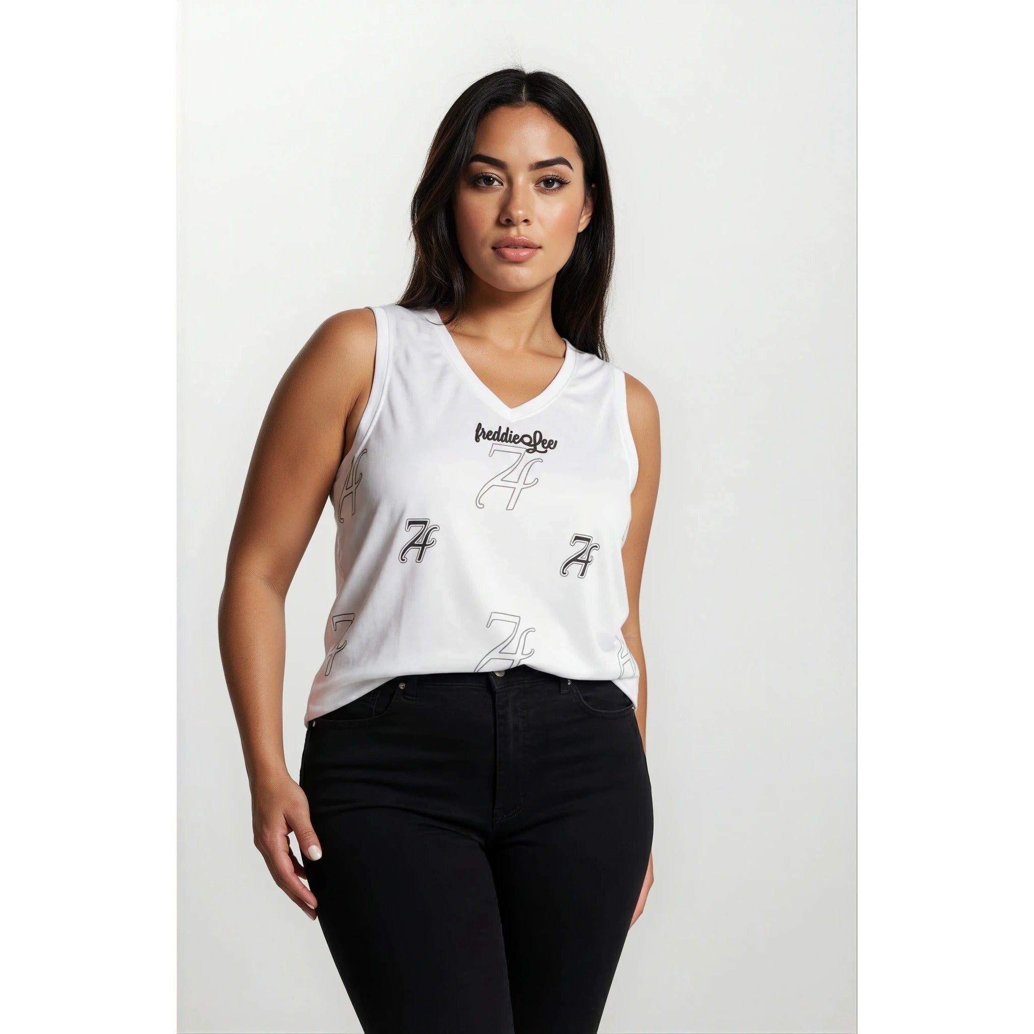 Signature Basketball Tank- White