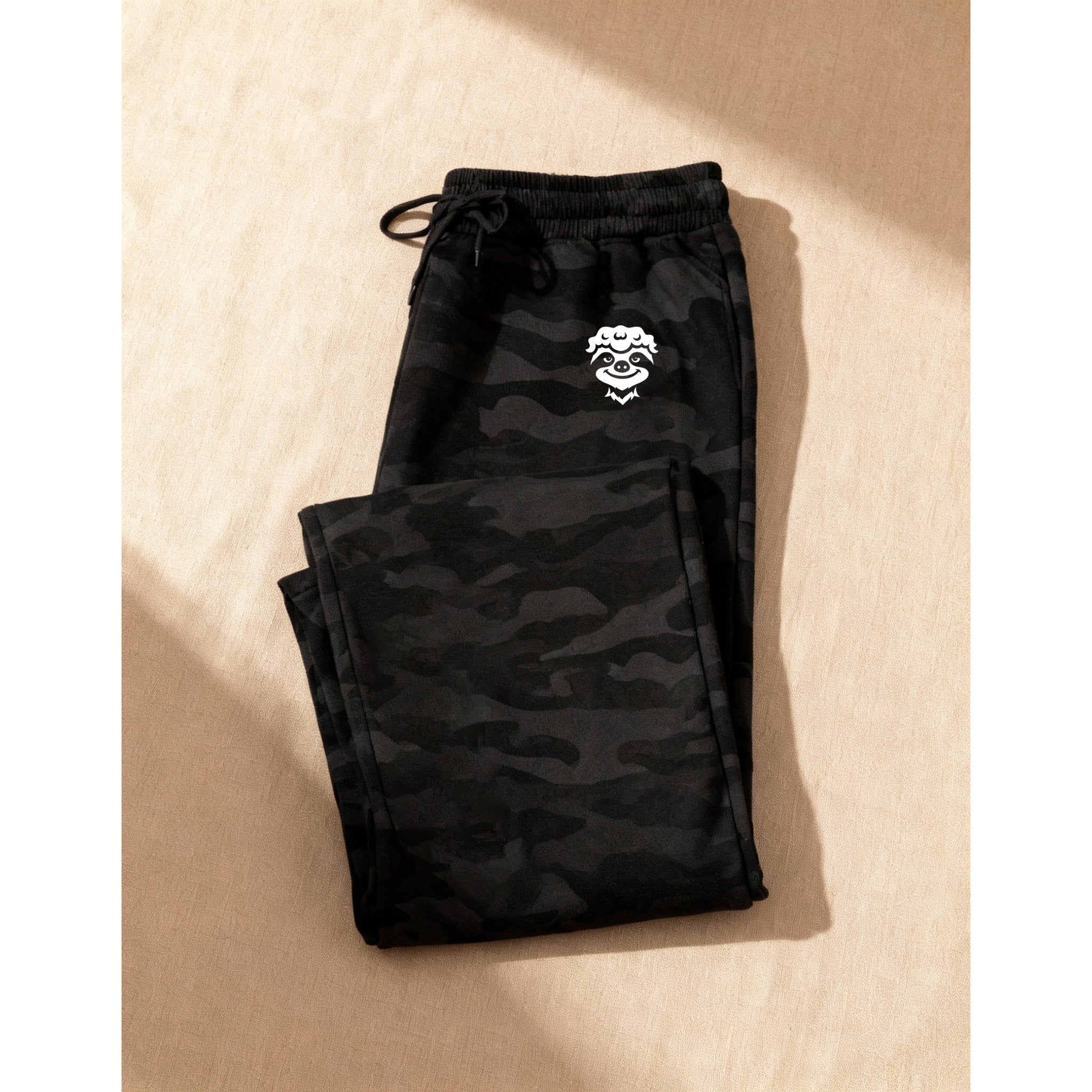 Woodland Blackout Joggers- Sloth White